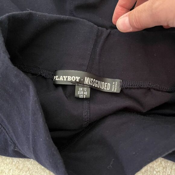 Playboy x Missguided Playboy Spell Out Bunny Logo Lightweight Skinny Jogger Pant - Picture 7 of 8